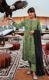 3-piece Unstitched Lawn with Digital Printed Dupatta Suit for Women