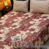 3-Piece Pure Cotton King Bed Sheet Set