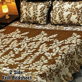 3-Piece 3-Sided Frill Mix Cotton Bed Sheet Set