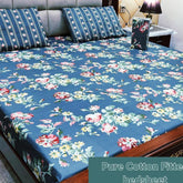 3-Piece Pure Cotton Bed Fitted Sheet Set