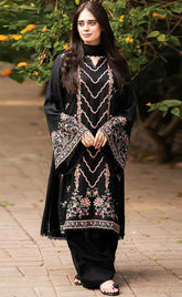 3-Piece Unstitched Lawn Embroidered Suit for Women